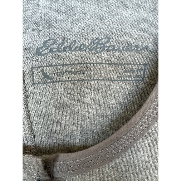 NWT Eddie Bauer size medium gray cotton knit maxi dress - Picture 3 of 4